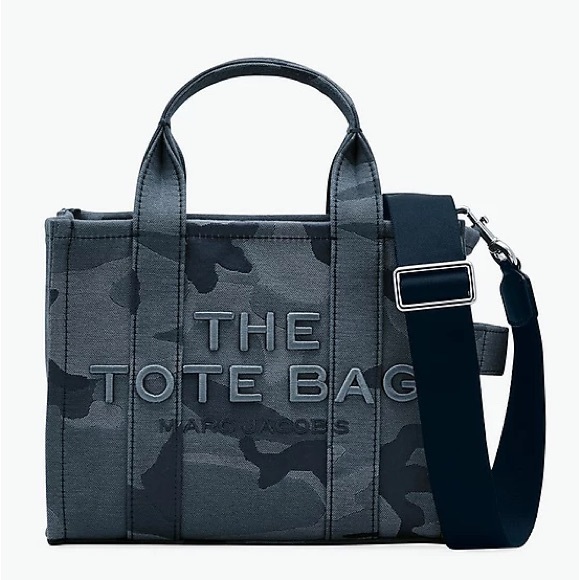 Marc Jacobs Handbags - Marc Jacobs The Camo Jacquard Small Tote Bag - Blue